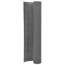 Image of WALPLUS Grey Double Sided Garden Fence Screen 110 x 300 cm Privacy Divider