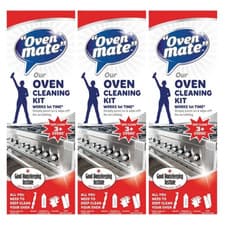 Image of 3 x 500ml Oven Mate Oven Cleaning Kit Deep Clean Complete Oven Cleaner System