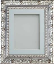 Image of Ornate Silver Photo Frames CAVENDISH Range Wooden and Choice of Card Mount UK