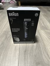 Image of Braun Beard Trimmer Series 7, BT7540 with 10 Barbering Tools Blue