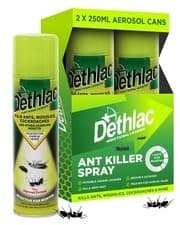 Image of 2x Dethlac Ant Killer Spray 250ml | Indoor & Outdoor Insect Control Aerosol UK