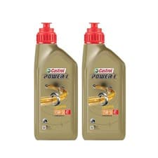 Image of CASTROL POWER 1 SAE 15W50 Engine Oil 4T 4 Stroke 2x 1L Motorcycle Motorbike 2L