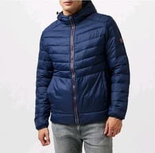 Image of Mens Jack & Jones Puffer Jacket Outdoor Long Sleeve Size UK Large