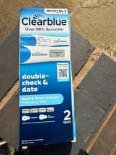 Image of CLEARBLUE Pregnancy Test Double Check & Date - 2 Test Pack 1 Digital & 1 Visual