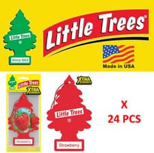 Image of Strawberry Xtra Strength Little Trees Air Freshener 10612 Pack of 24