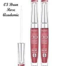 Image of Bourjois 3D Effect Lip Gloss -03 Brun Rose Academic**Brand New**Free P&P**