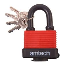 Image of 40 50 65mm Waterproof Durable Padlock Long Shackle 4 Keys Garage Home Gate Sheds