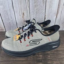 Image of Skechers Go Run Elevate 2.0 Slip Ins Men's Sz 10 Taupe Black Memory Foam (NWOB)