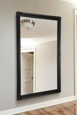 Image of Large Mirror Full Length Leaner Long Black Antique Wall 5Ft6 X 3Ft6 167x106cm