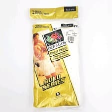 Image of Vtg Fruit of The Loom 2 Pack Gold Series Boxer Briefs S 30-32 White Vtg 1996 NOS