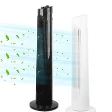 Image of 29" Tower Fan Electric Cooling Fan, Oscillating Standing Floor Fans for Bedroom