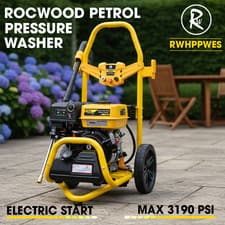 Image of RocwooD Petrol Pressure Washer Max 3190 PSI 7HP ELECTRIC START Jet Power