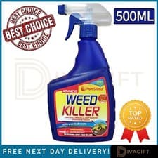 Image of ADVANCED WEEDKILLER WEED KILLER SPRAY 500ML READY TO USE KILLS FOR WEEDS ROOTS