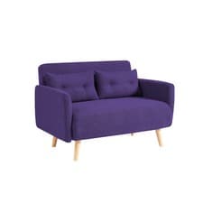 Image of Roxy Luxury Borg Fabric Sofa Bed | 2-Seater Compact Guest Bed