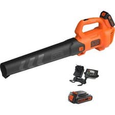 Image of Black and Decker BCBL200L 18v Cordless Axial Garden Leaf Blower 2 x 2ah Li-ion