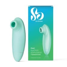 Image of So Divine Pearl Clitoral Stimulator Aqua | 11 pleasure levels| 2x AAA included