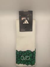 Image of Adidas CFC Chelsea Football Club Football Socks Knee High White Green 11-12.5