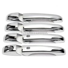 Image of For 05-10 CHRYSLER 300 DODGE CARAVAN/AVENGER CHROME DOOR HANDLE COVER W/ SMART