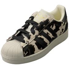 Image of adidas Superstar Ii Womens Fashion Trainers in Black White - 7.5 UK