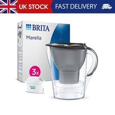 Image of BRITA Marella Water Filter Jug Graphite (2.4L) Starter Pack incl. 3x MAXTRA PRO