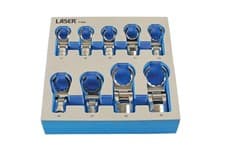 Image of Flexible Crows Foot Wrench Set 1/2"D 9pc