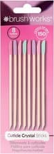 Image of Brushworks Cuticle Crystal Sticks - 8 Pack 8 count (Pack of 1) 