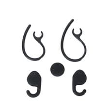 Image of Black Replacement Ear Hook Ear Bud Gels Set for Jabra EXTREME Headset