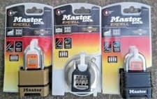 Image of MASTER LOCK EXCELL 4 DIGIT COMBINATION PADLOCK M40EURDNUM M178EURD OR M175EURDLF
