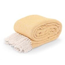 Image of 100% Cotton Large Handloom Tassel Herringbone Pattern Sofa Bed Throwover Blanket