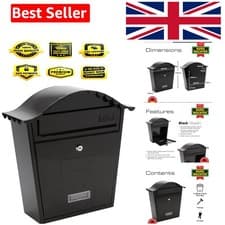 Image of Burg-Wachter MB01BK Black Classic Wall Mounted Post Box