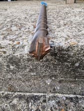 Image of SDS MAX DRILL BITS TUNGSTEN CARBIDE X CROSS TIP 28mm ×540 lenght SELKENT