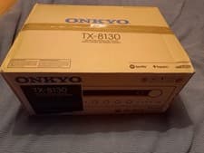 Image of Onkyo TX 8130 network reciever 110w RMS x 2.1  boxed with manual and remote