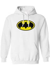 Image of BATMAN CLASSIC LOGO SUPERHERO MOVIE MENS WOMENS UNISEX HOODIE GIFT PRESENT