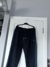 Image of TED BAKER Navy Blue Terry Joggers Lounge Pants size L (ted 4)