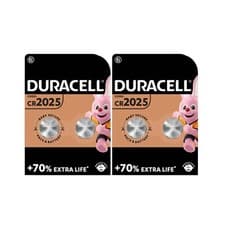 Image of 4 x Duracell CR2025 3V Lithium Button Battery Coin Cell DL2025
