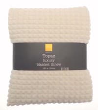 Image of COUNTRY CLUB TOPAZ Blanket Throw Super Soft Warm Sofa Bed 130 cm x 150 cm