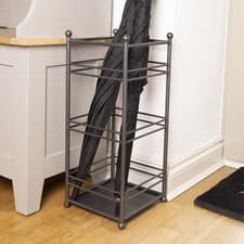 Image of Charnwood Iron Umbrella Stand with Drainage Hole Space Saving Inside/Outside Use