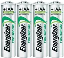 Image of ENERGIZER AA RECHARGEABLE BATTERIES 2000mAh