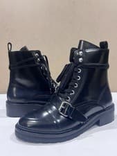 Image of NEW All Saints Women's Donita Leather Ankle Boots