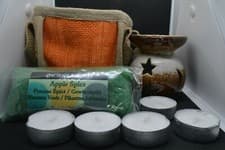 Image of Stars & Moon Shadow Effect Oil Burner Gift Bag Set Simmering Granules Tealights