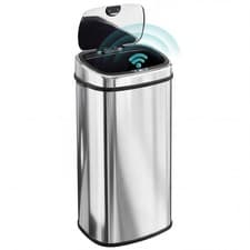 Image of HOMCOM 68L Sensor Dustbin Stainless Steel Automatic Kitchen Waste Bin Silver