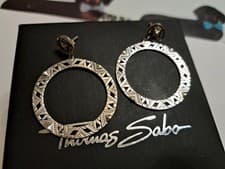 Image of Thomas Sabo Hoop Earings Fully Hallmarked RARE Stunning