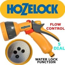 Image of Hozelock Multi Spray Gun 5 Patterns for Garden Hose Pipe - Adjustable Flow 2676