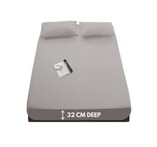 Image of Thermal Flannelette Soft Cosy Brushed 100% Cotton Fitted Sheet 32cm Extra Deep