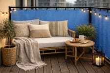 Image of WATERPROOF BALCONY PRIVACY SCREEN OUTDOOR COVER MULTIPLE SIZES & COLOURS