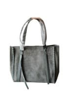 Image of Brand New All Saints Designer Ladies leather/ nubuck Tote in slate grey