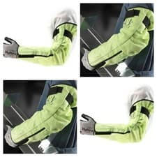 Image of Ansell 11-202 HyFlex Hi-Vis Cut Resistant Sleeve Level 2 Yellow Comfortable