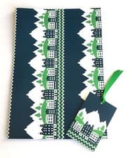 Image of Gift Wrapping Paper 2 sheets and 2 tags