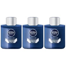 Image of Nivea Men Protect & Care Replenishing Post Shave Balm Aftershave 100ml Pack Of 3