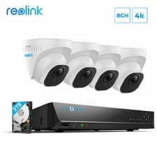 Image of Reolink 4K 8MP 8 Channel 2TB NVR Outdoor PoE Security Camera System RLK8-800D4